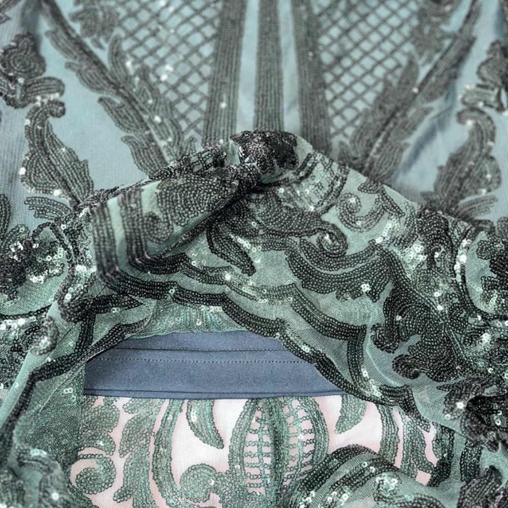 🇺🇦Lace Cocktail dress Dark Green Exclusive - Picture 8 of 11